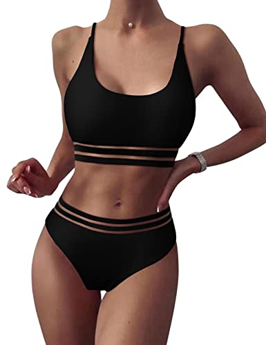 heekpek Damen Bikini Set Brazilian Bikini Damen Sexy 2-Teilig Badeanzug...