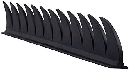 Andride Helmet Accessory Cuttable Rubber Mohawk/Spikes for All Motorcycles Dirt Bike and Normal Helmets (Black)