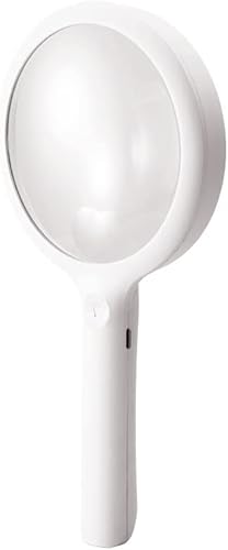 Miniatura 2 de LHWCCPIT Lupa recargable con 20 luces LED, 30 lupas grandes de mano con 3 modos, lupa iluminada para lectura, inspección, monedas, joyas