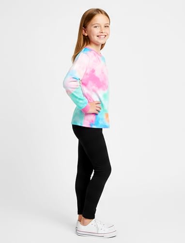 Image of PATPAT Girls Clothes Size 11-12 Years, Girls Fall Outfits, Turquoise Sweatshirts + Black Legggings 2 Piece Outfits Kids Clothing Sets Sweat Suit Tracksuit Set
