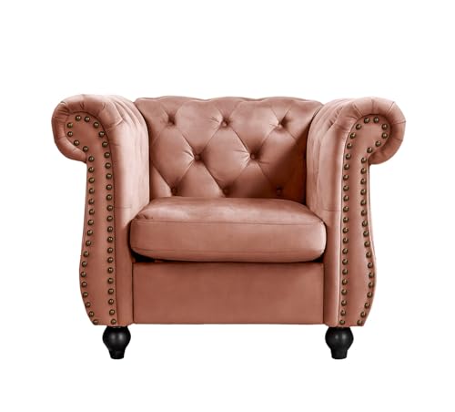 Container Furniture Velvet Chesterfield Armchair...