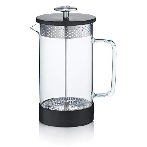 Barista & Co BC049-019 Cafetera, Vidrio Acero Inoxidable, Negro - Imagen 3
