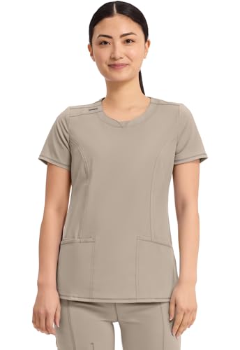Uniforme infirmière Infinity Cherokee col rond, 3 poches, extensible 360°