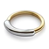 [ジュエル ボックス] JewelVOX リング 指輪 サージカルステンレス レディース バイカラー コンビカラー 金属アレルギー カジュアル 大人 (16号)