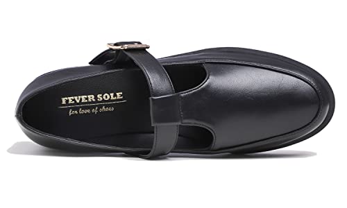 Image of FEVERSOLE Women's Fashion Dress Comfort Low Heel Office Penny Loafer Flats