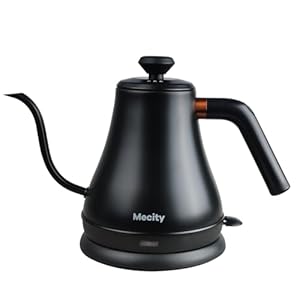 Mecity Electric Kettle Gooseneck Water Kettle Stainless Steel Tea Kettle Water Boiler Fast Heating, Auto Shut Off, 27 fl oz, 1000W, Matte Black Mecity Electric Kettle Gooseneck Water Kettle Stainless Steel Tea Kettle Water Boiler Fast Heating Auto Shut Off 27 fl oz 1000W Matte Black
