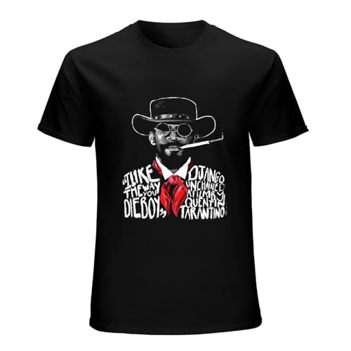Fashion T-Shirts Django Unchained Quentin Tarantino Movie Black XL