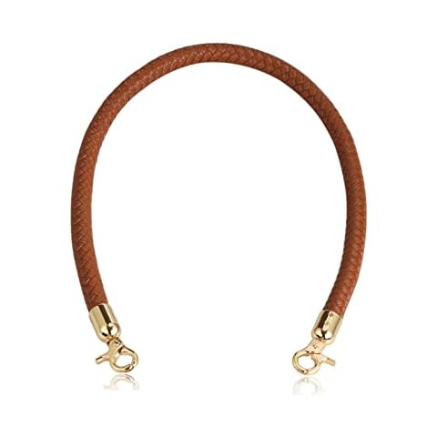 ALLZEDREAM Leather Shoulder Bag Straps Replacement Purse Handbag Braided Handle (Brown,23.6in) Cover