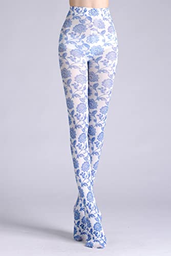 Image of Sahabowi Women Tights, Opaque High Waist Pantyhose, Vintage Control Top Stockings