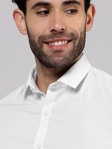 Image of Beyoung Cotton Plain Regular Fit Shirt for Men | Full Sleeve | Formal Shirt | Classic Collar Cotton
