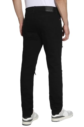 Image of American Eagle Men Black Airflex+ Patched Athletic Skinny Jeans