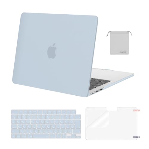 MOSISO Ή@ MacBook Air P[X 13C` M4 M3 M2 `bv 2025-2022[X A3240 A3113 A2681AΉ@ MacBook Air 13.6C` ی vX`bN n[hVFJo[ & (