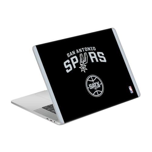 Sticker MacBook Pro 15 A1707 NBA San Antonio Spurs en vinyle noir