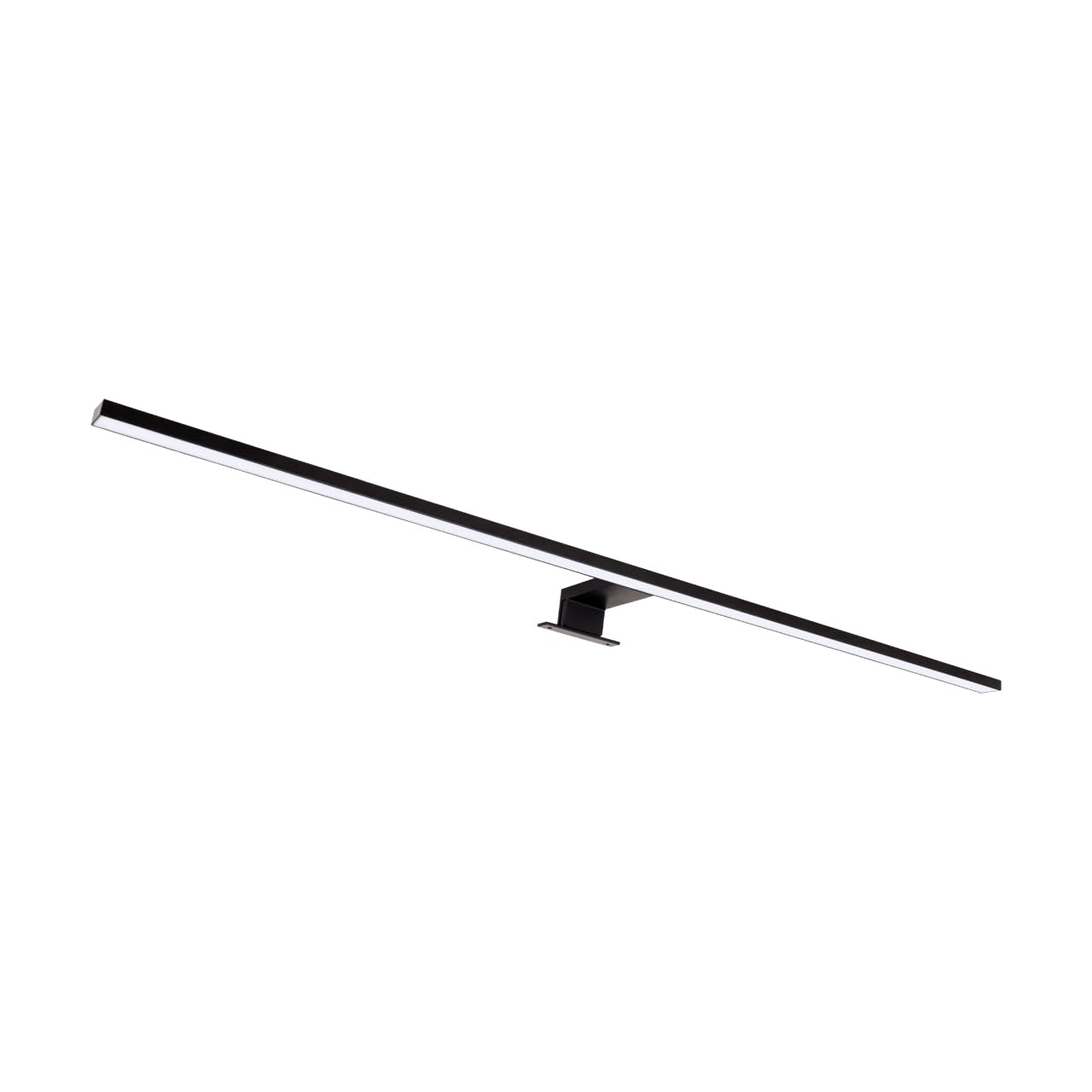 LED Wandlampe Badezimmer B: 90 cm IP44 Schwarz groß Wand Spiegel Montage neutralweißes Licht 4100 K 1650 lm Modern Wandleuchte Spiegellampe