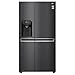 LG Electronics GSJ761MCEE Side-by-Side mit Door-in-Door® | Eis-, Crushed Ice- und Wasserspender | 625 Liter Kapazität | Energieeffizienzklasse E | Interner Wassertank 4L | Matte Black Steel