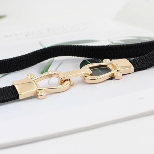 Skinny Belts, Ladies Belt Inset Adjustable Gold Hook Small Size Elastic Leather Women' Waist Belts4