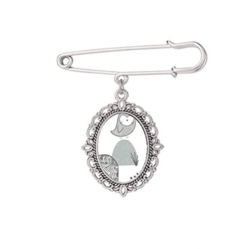 Broche cage à oiseaux motif nordique pour sublimer une robe unie