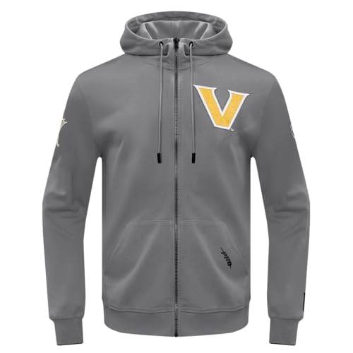 Image of Pro Standard Mens College Classic Chenille Cotton Double Knit Full Zip Hoodie