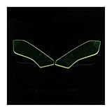 Tsgmnol オートバイヘッドライトガードヘッドライトシールドスクリーンレンズカバープロテクターカワサキ For ZX-25R For ZX25R For ZX 25R 2019-2022 オートバイのヘッドライト プロテクター カバー (Color : Green)