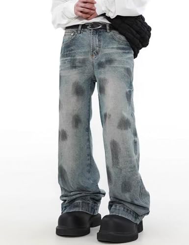 Y2k Mens Baggy Jeans Aesthetic Skater Pants Hip Hop Vintage Jnco Jeans Harajuku Denim Pants Streetwear4