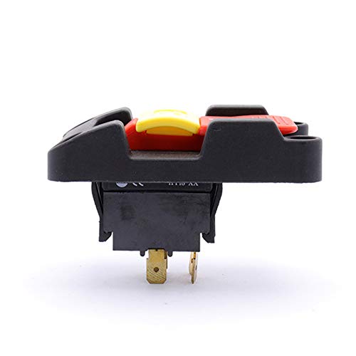 Table Saw Switch Replacement Compatible with Ryobi and Craftsman Safety Locking Switch Power Tool Switch Paddle On/Off Switch for Table Saw 120V/250V - Thumbnail 5