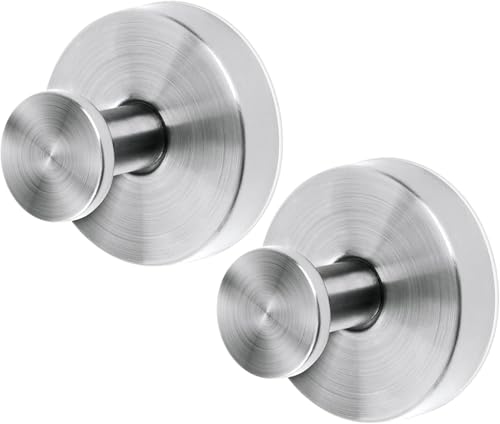 Reviews de Toalleros de gancho los mejores 10. 48 ANNA TOSANI 2PCS Ganchos Ventosa de Succión Colgador Toalla Baño Cocina Pared sin Taladro Gancho de Pared para Colgar Llaves Abrigos Ropa Bolsos Ducha Acabado Cepillado capacidad...