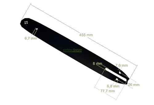Guide 40 cm avec sa chaîne 3/8 pour préparer le bois de chauffage