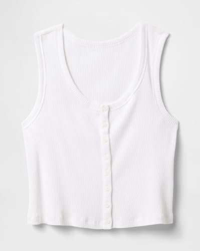 Image of Gap Women Fitted Sleeveless Round Neck Blouse