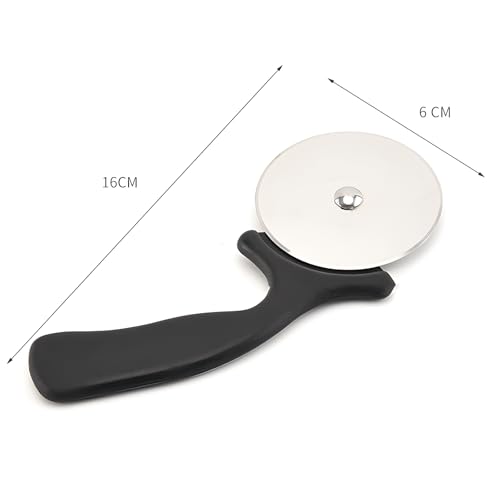 Pizza Cutter Wheel, Stainless Steel Slicer, Sharp Classic Cutters, Kitchen Gadget with finger guard protects, Easy dishwasher cleaning - Thumbnail 2