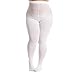 Frola Plus Size Tights for Women Semi Opaque Control Top High Waist Stockings 60 Denier Women's Pantyhose(5X-Langer,White)