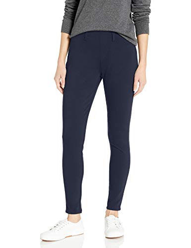 Amazon Essentials Women's Skinny Stretch Pull-On Knit Jegging, Navy, Medium Regular