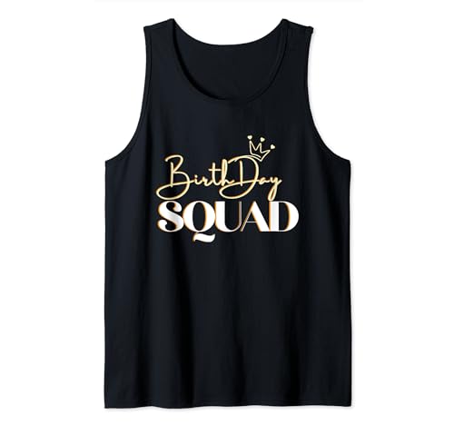 Birthday Squad, style mignon pour Funny Party Crew Team Débardeur