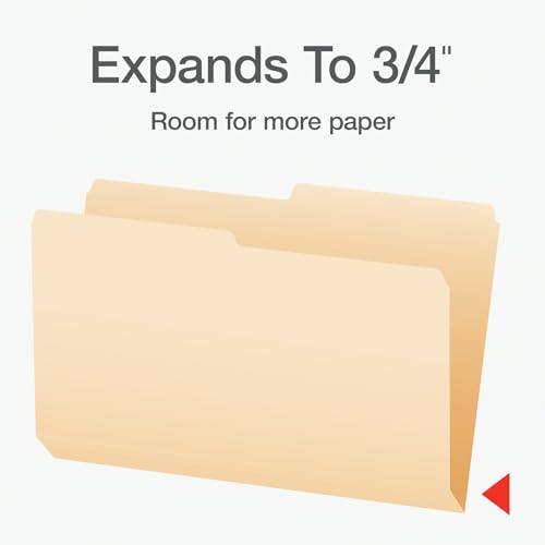 Pendaflex File Folders, Legal Size, 1/2 Cut Tab, Manila, Durable Paper Construction, Reversible Design, 10-Pack, for Office or Home Filing Organization image 7