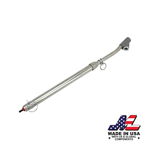 Milton Tire Pressure Service Gauge S-986CBNT, Bent Extended Dual Head Straight Foot Air