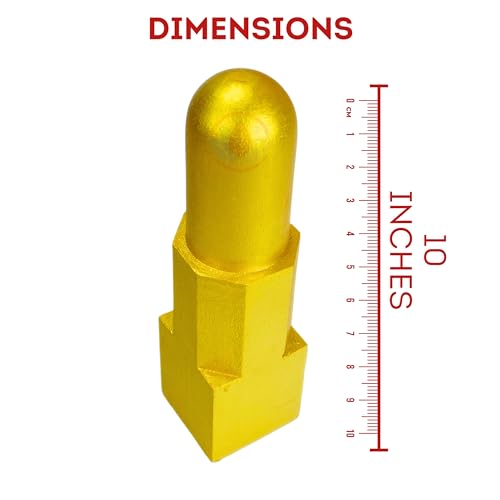 Image of REMEDYWALA Charged Vastu Shriparni Brahm Nabhi Shanku 10IN (Golden)
