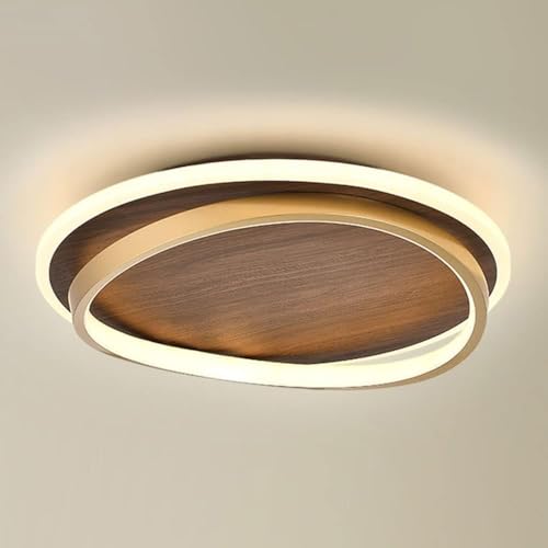 Plafonnier de ferme rond style milieu du siècle pour ambiance salon cosy