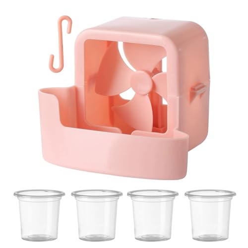 Montesy Eficiente caja de refrigeración portátil para hielo que mejora la eficiencia del ventilador con textura de cubitos de hielo para uso en el hogar, oficina, al aire libre