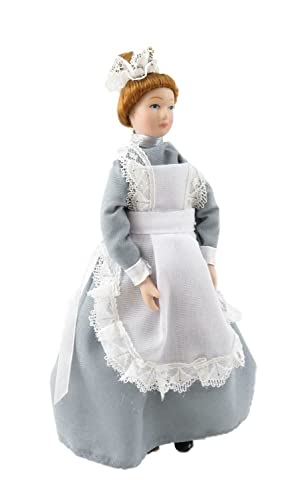 Muñeca Victoriana de Porcelana 1:12 Escala 6 Pulgadas miniatura 1