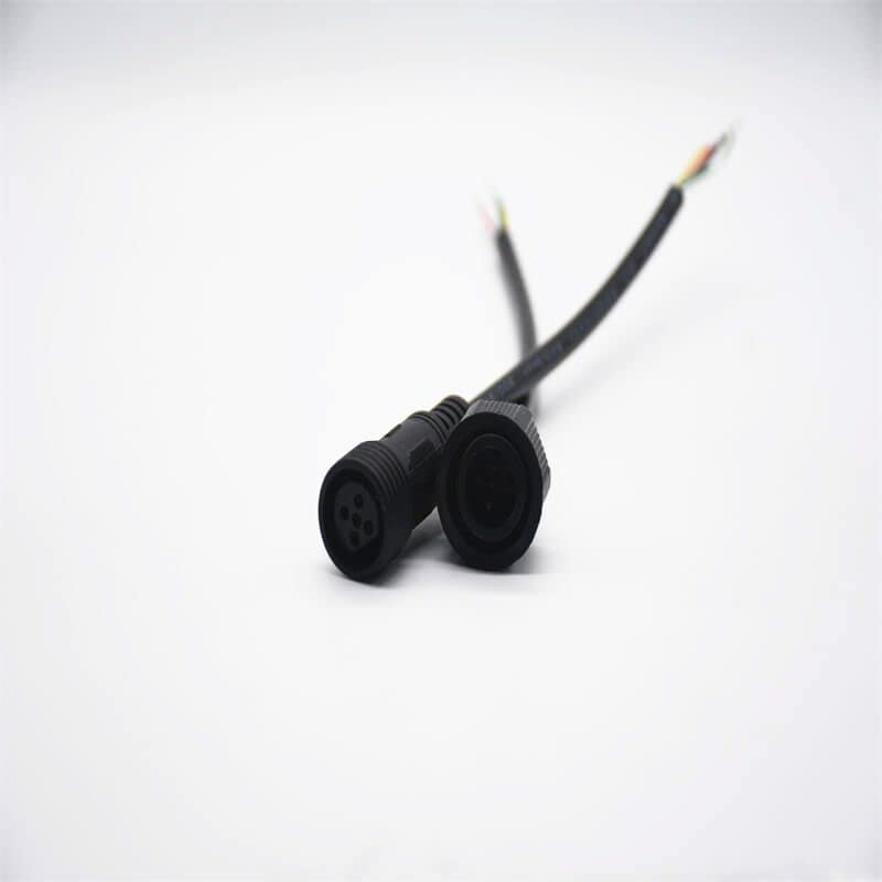 M19 Gold- Plated Copper 5Pin Connector IP67 Waterproof 0.2M Length 5 * 0.3㎜² Cable Male and Female Screw Joint Connector for LED