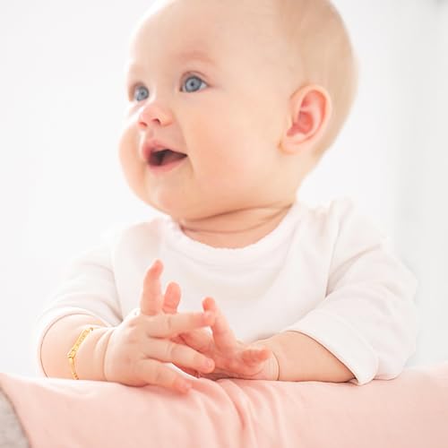 14k Yellow Gold Cross Cut Out Engravable Identification Bracelet For Girls and Boys - Children's Baptism Jewelry Present - Personalized ID Bracelet For Kids2