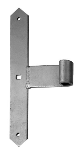 Gate Hinge Straight with Pointed Tip, Oberflaeche: Feuerverzinkt, Rolle 16 mm / 300 x 40 mm