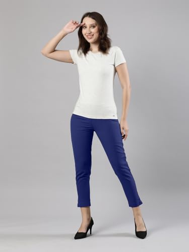 Image of Femmora Comfortable Fit Solid Straight Pant, Breathable Cotton Fabric with Side Zip Button Closure, for Women, Pack of 1