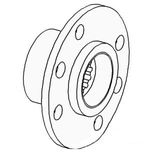Hub FlyWheel w/Bushing Part No: A-10A7188