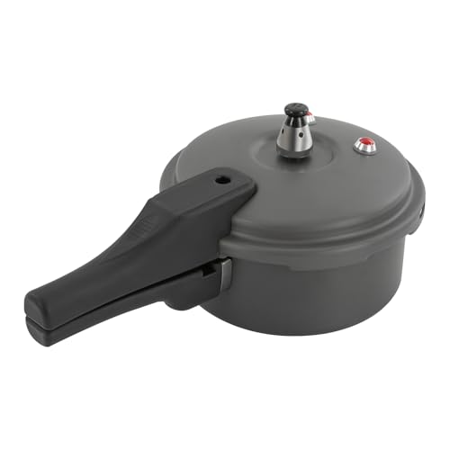 Olla a presión de 2 litros, pequeña olla a presión de aleación de aluminio, olla de presión para la cocina, adecuada para cocinas eléctricas y cocinas de gas.