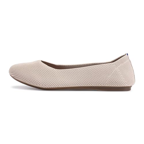 Image of Frank Mully Women's Ballet Flat Shoes Knit Dress Shoes Round Toe Slip On Ballerina Flats for Woman Low Wedge Comfort Soft