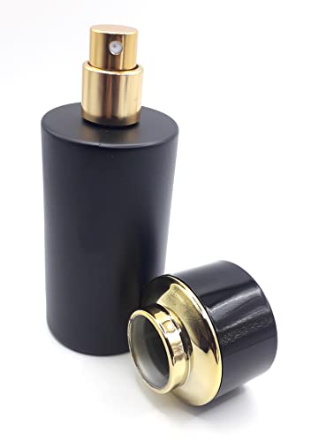 Zénitude Glassworks Flacon de parfum vide en verre noir effet mat 50 ml