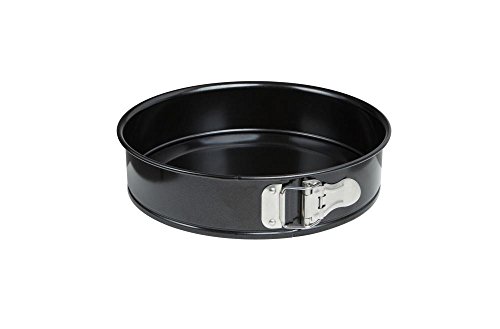 Culinario - Molde para tartas con base elevadora y revestimiento antiadherente ILAG, color negro Springform 24 cm Negro