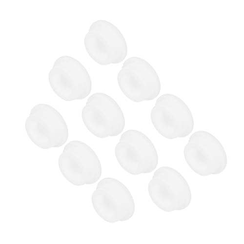 Image of MECCANIXITY 11Pcs T-Shaped Silicone Plugs 29mm 1-1 /8 Inch Dia Snap in Plug Hole Seal Cover Round Rubber Stopper for Kitchen Rubber Bulkheads Waterproof Sealing Plugs White