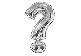 Silver Foil Punctuation Balloon Question Mark 34' Party Decoration