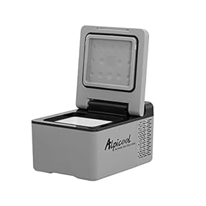 Alpicool C9 9L Mini koelkast compressor Auto Koelkast/vriesbox, elektrische 12/24V DC en 100-240V AC Autokoelkast voor auto, vrachtwagen, camping met stopcontact en USB-poort